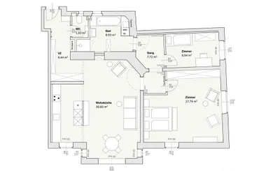 3-Zimmer-Wohnung mieten in Wien – 98 m², € 2.490 – Bild 2 von 17