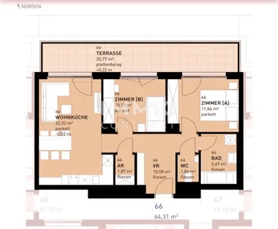 3-Zimmer-Wohnung kaufen in Wien – 64,31 m², € 449.500 – Bild 16 von 16
