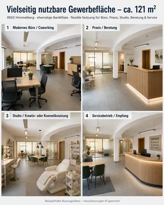 5-Zimmer-Gewerbeimmobilie mieten in Feldkirchen – 121 m², € 1.300 – Bild 2 von 11