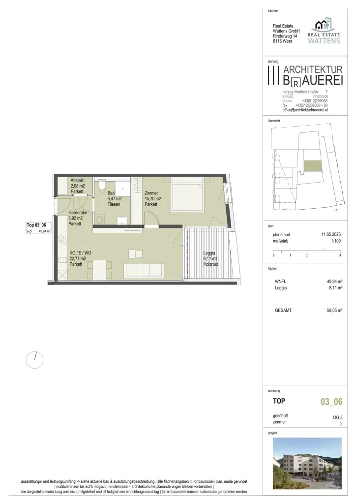 "Am Kirchplatz" - Neubauprojekt in Wattens - Zentrum – pohled 3