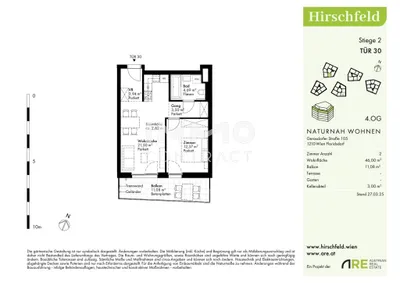 2-Zimmer-Wohnung kaufen in Wien – 46 m², € 276.000 – Bild 12 von 12