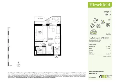 Immobilie kaufen in Wien – 45,38 m², € 245.700 – Bild 13 von 14