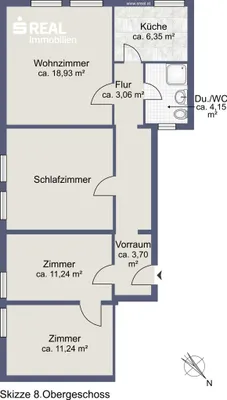 4-Zimmer-Wohnung mieten in Salzburg Stadt – 82,12 m², € 1.388 – Bild 5 von 5