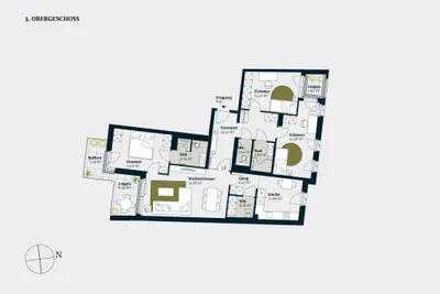 4-Zimmer-Wohnung kaufen in Wien – 109,54 m², € 1.191.300 – Bild 2 von 17