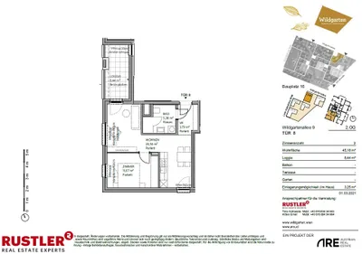 2-Zimmer-Wohnung mieten in Wien – 53,62 m², € 849 – Bild 9 von 9