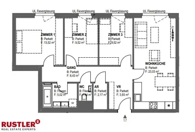 4-Zimmer-Wohnung mieten in Wien – 76,58 m², € 1.420 – Bild 11 von 11
