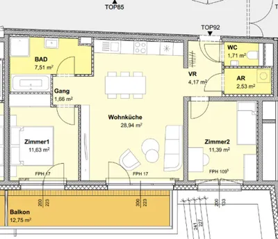 3-Zimmer-Wohnung mieten in Wien – 69,53 m², € 1.750 – Bild 18 von 18