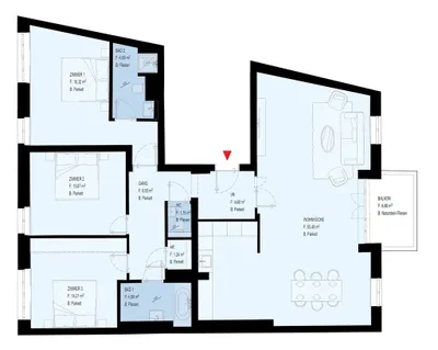 4-Zimmer-Wohnung mieten in Wien – 126 m², € 3.393 – Bild 11 von 11