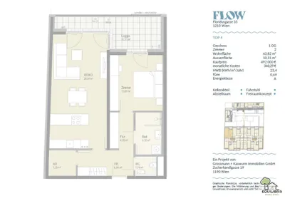 2-Zimmer-Wohnung kaufen in Wien – 63,82 m², € 492.000 – Bild 16 von 16