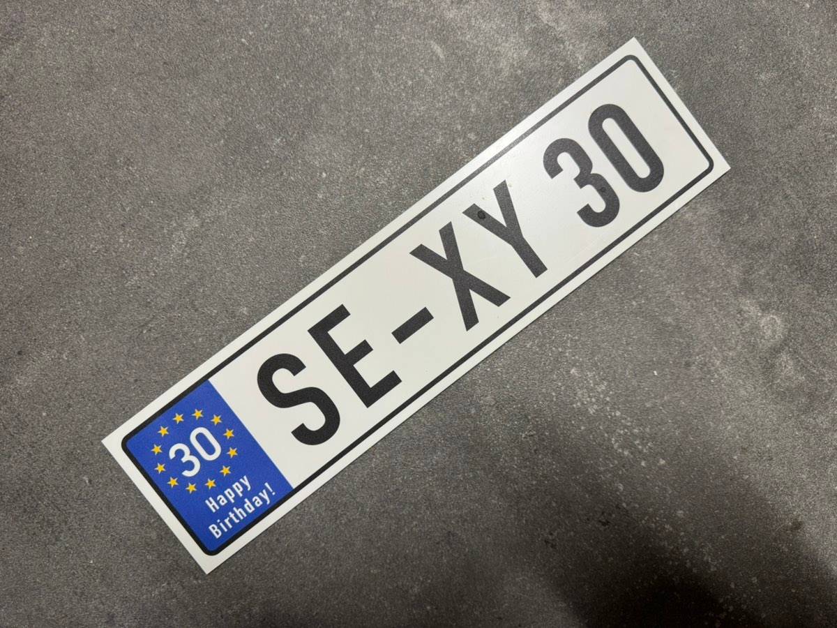 Geburtstag: Schild für 30er