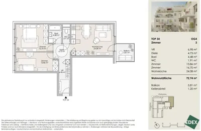 3-Zimmer-Wohnung kaufen in Wien – 72,74 m², € 422.000 – Bild 26 von 26
