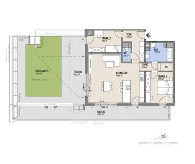 3-Zimmer-Wohnung kaufen in Wien – 88,06 m², € 620.000 – Bild 2 von 4