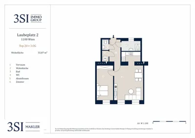 2-Zimmer-Wohnung kaufen in Wien – 56 m², € 279.000 – Bild 13 von 13