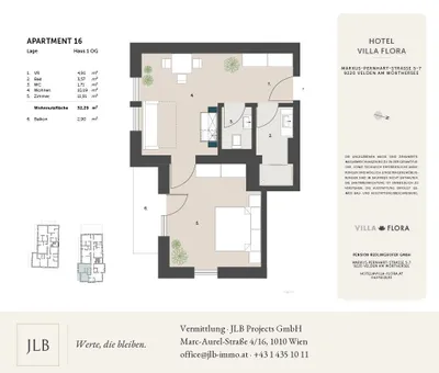 2-Zimmer-Wohnung kaufen in Villach Land – 32,29 m², € 227.036 – Bild 3 von 23