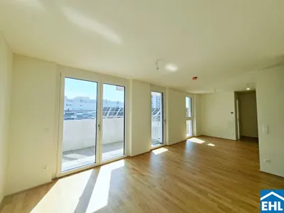 Durchdachte 1,5 Zimmerwohnung mit 12m² Balkonflächen in den PARK FLATS im 3. Bezirk