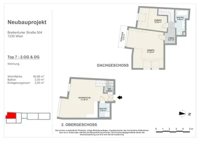 3-Zimmer-Wohnung kaufen in Wien – 91,85 m², € 485.000 – Bild 6 von 6
