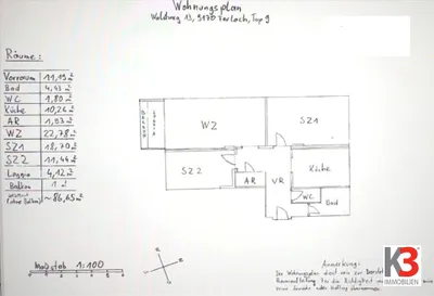 3-Zimmer-Wohnung kaufen in Klagenfurt Land – 86 m², € 180.000 – Bild 8 von 8