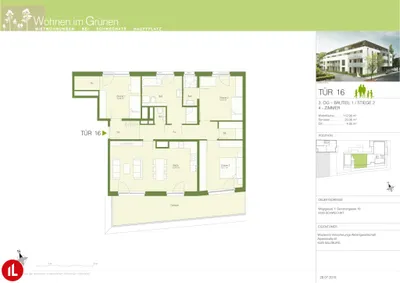 4-Zimmer-Wohnung mieten in Bruck an der Leitha – 96,6 m², € 1.934 – Bild 3 von 3