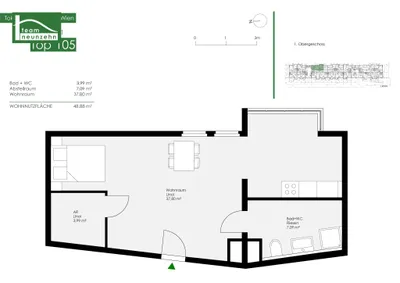 1-Zimmer-Wohnung mieten in Wien – 48,88 m², € 941 – Bild 20 von 20