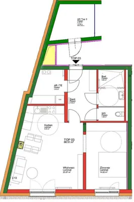Wohnung mieten in Zwettl – 60,5 m², € 464 – Bild 12 von 12