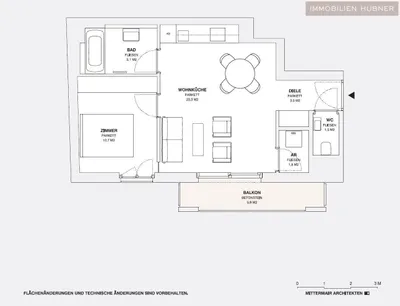 2-Zimmer-Wohnung mieten in Wien – 46 m², € 1.115 – Bild 12 von 15