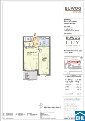2-Zimmer-Wohnung mieten in Wien – 50,67 m², € 1.099 – Bild 11 von 11
