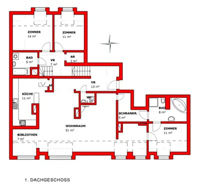5-Zimmer-Wohnung kaufen in Wien – 176 m², € 1.095.000 – Bild 15 von 16