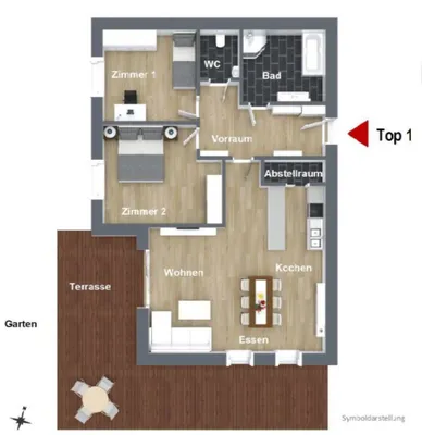 3-Zimmer-Wohnung kaufen in Weiz – 86,58 m², € 427.000 – Bild 4 von 4