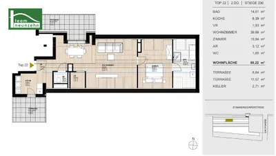 2-Zimmer-Wohnung mieten in Wien – 89,22 m², € 1.199 – Bild 23 von 23