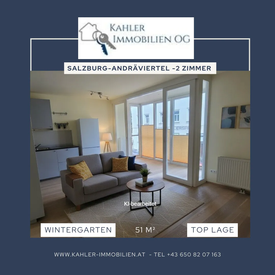 Salzburg- Andräviertel - bezaubernde 2 Zimmer Wohnung - Wintergarten - Wfl. ca. 51 m², Salzburg