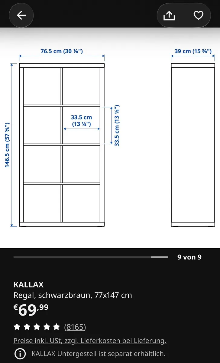 Ikea Kallax Regal, € 20,- (8010 Jakomini)