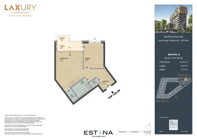 2-Zimmer-Wohnung kaufen in Wien – 53,84 m², € 335.700 – Bild 14 von 15