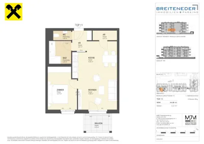 2-Zimmer-Wohnung kaufen in Korneuburg – 53,8 m², € 328.900 – Bild 8 von 8