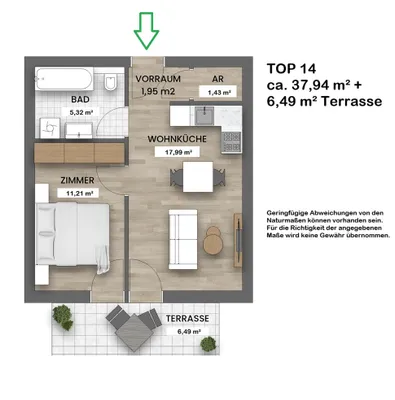 2-Zimmer-Wohnung kaufen in Wien – 37,94 m², € 279.000 – Bild 13 von 16