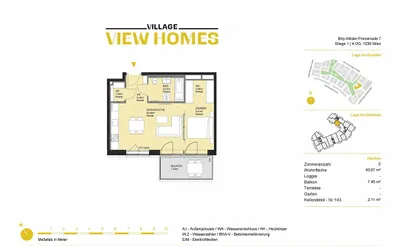 2-Zimmer-Wohnung mieten in Wien – 44 m², € 1.160 – Bild 5 von 28
