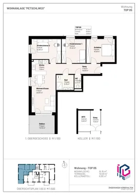4-Zimmer-Wohnung kaufen in Perg – 91,15 m², € 379.589 – Bild 3 von 3