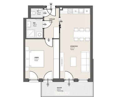 2-Zimmer-Wohnung kaufen in Wien – 48,84 m², € 310.000 – Bild 8 von 8
