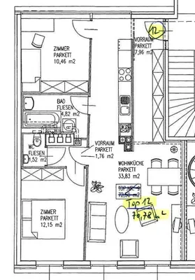 3-Zimmer-Wohnung mieten in Wien – 71 m², € 1.306 – Bild 9 von 9