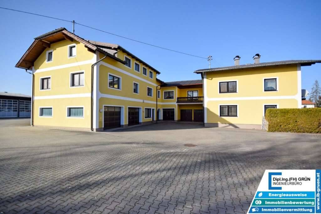 Speditionsbetriebe, Baufirmen, etc. aufgepasst! 7133m² Gewerbeobjekt - Wohnungen, Betriebshalle, Büro, befestigtes Freigelände, Garagen, Betriebstankstelle, uvm. - Ansicht 3