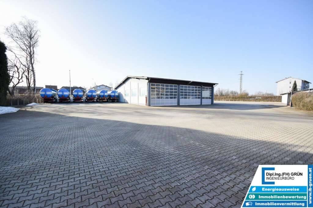 Speditionsbetriebe, Baufirmen, etc. aufgepasst! 7133m² Gewerbeobjekt - Wohnungen, Betriebshalle, Büro, befestigtes Freigelände, Garagen, Betriebstankstelle, uvm. - Ansicht 2