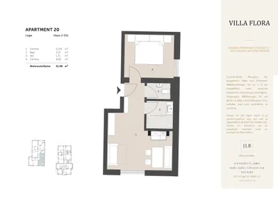 2-Zimmer-Wohnung kaufen in Villach Land – 31,98 m², € 167.400 – Bild 6 von 23