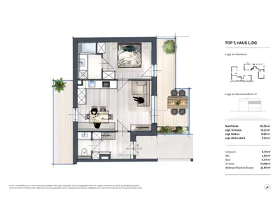 2-Zimmer-Wohnung kaufen in Wien – 44,32 m², € 354.000 – Bild 10 von 10
