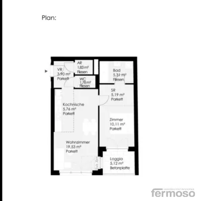 2-Zimmer-Wohnung mieten in Wien – 59 m², € 1.049 – Bild 9 von 9