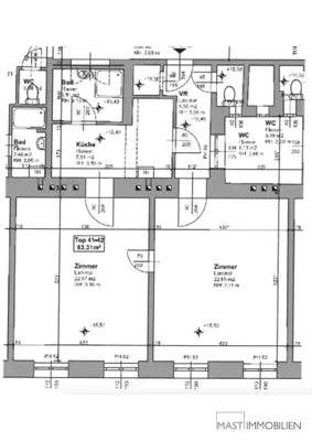 2-Zimmer-Wohnung kaufen in Wien – 63 m², € 255.000 – Bild 12 von 12