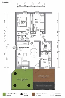 3-Zimmer-Wohnung mieten in Wels – 74 m², € 1.490 – Bild 14 von 14