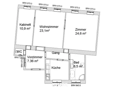 3-Zimmer-Wohnung mieten in Wien – 89 m², € 1.700 – Bild 25 von 25