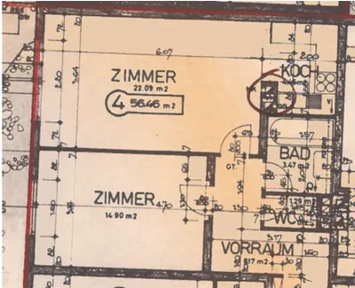 2-Zimmer-Wohnung mieten in Wien – 56 m², € 1.000 – Bild 16 von 19