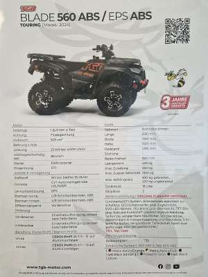 TGB Blade 560 EPS ABS Super Abverkauf!!!