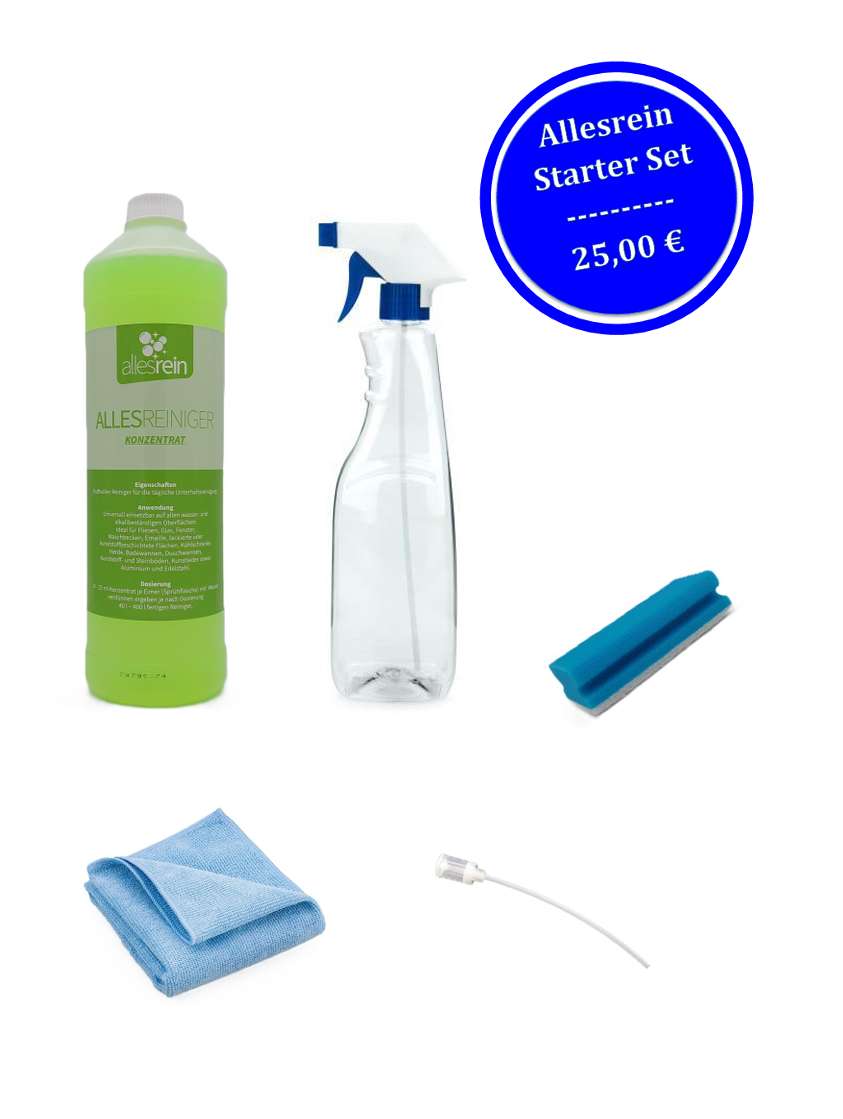 Allesreiniger Starterset 1 L inkl. Sprühflasche & Zubehör