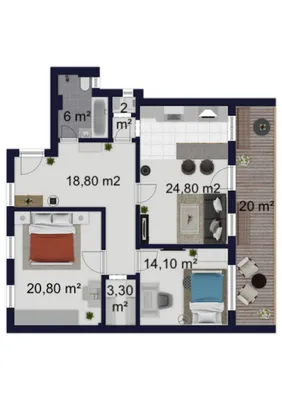 3-Zimmer-Wohnung mieten in Wien – 90 m², € 1.790 – Bild 19 von 19